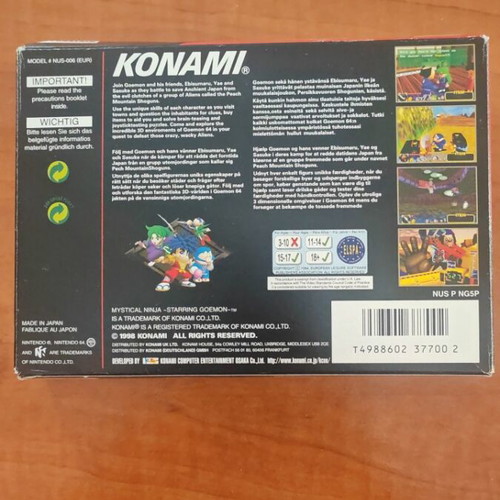 Nintendo 64 Mystical Ninja Starring Goemon like new PAL edition