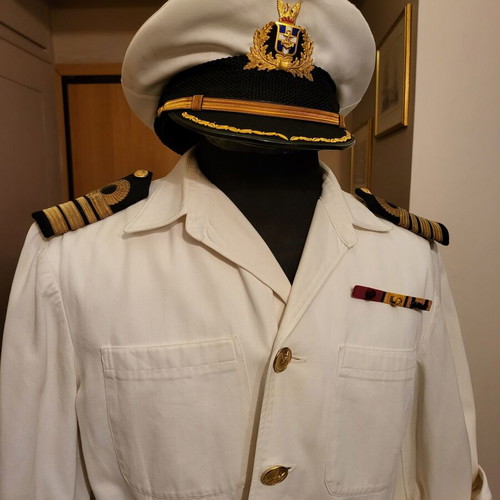 Naval officer's peaked cap jacket and trousers 1973 like new