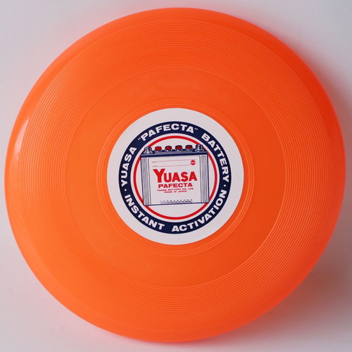 Vintage Yuasa Pafecta Battery Promotional Frisbee new, made in Japan