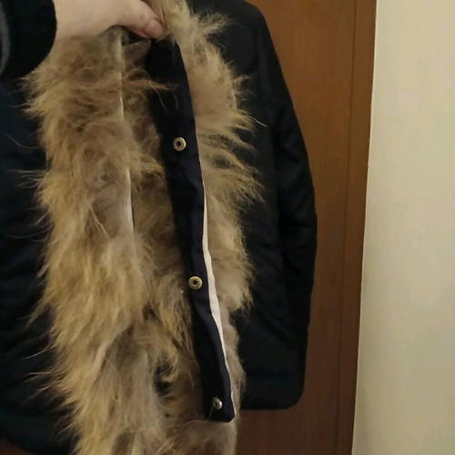 Zac&Zoe blue jacket like new, size 38/M, waterproof with fur