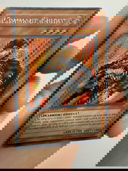 YU-GI-OH Command Knight Limited Edition ultra rare  gold card