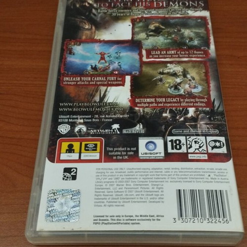 Beowulf The Game PSP used video game