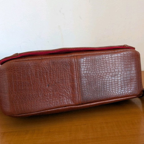 Leather camera bag like new