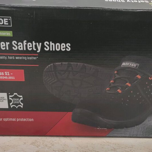 Parkside S1 Safety Shoes size 46 like new, black