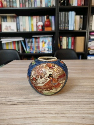 Βάζο Satsuma αυθεντικό, σαν καινούργιο, ύψος 10cm