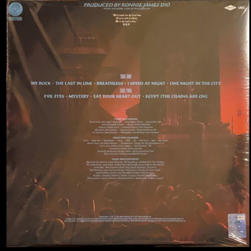 Dio Last In Line LP used, metal