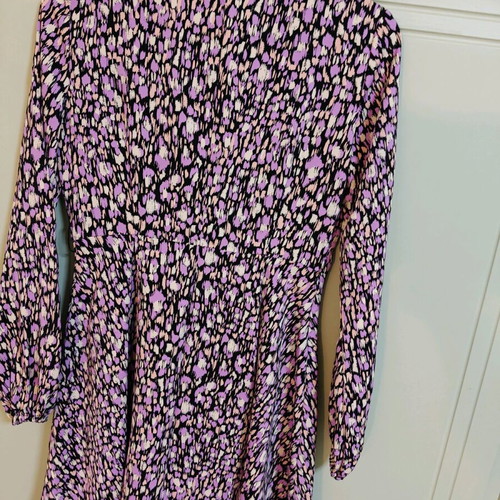 Slim fitted dress black-purple (unworn)