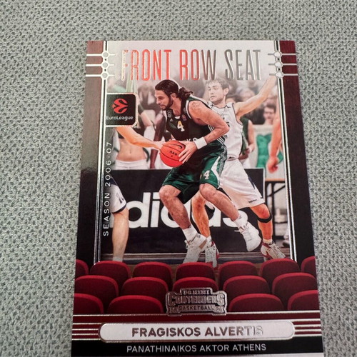 Panini EuroLeague Contenders 2006-2007 Fragiskos Alvertis Front Row Seat card new