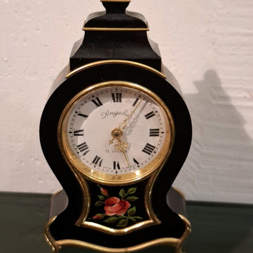 Angelus Swiss mechanical 8-day table clock used