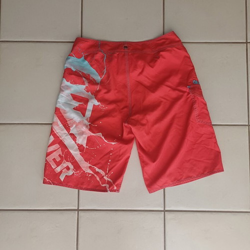 Quiksilver boardshort swim trunks like new, size 30, red and turquoise