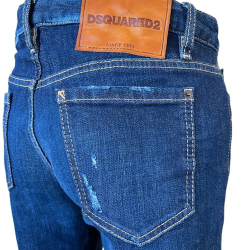 Dsquared2 women's blue skinny jeans like new, size L