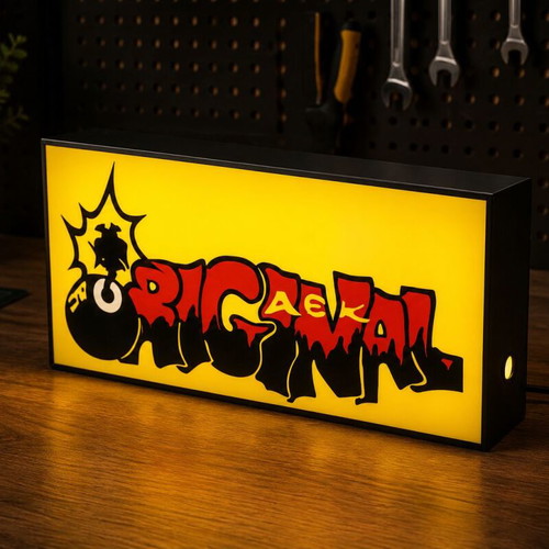 AEK Original Lightbox LED Lamp with Urban Graffiti Design