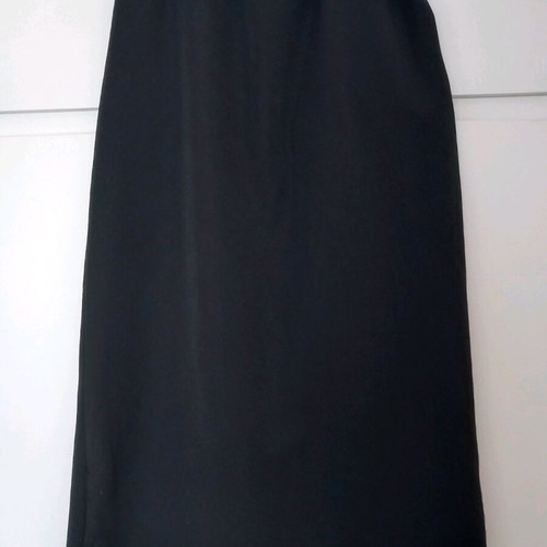 Black skirt with front slit like new, size M