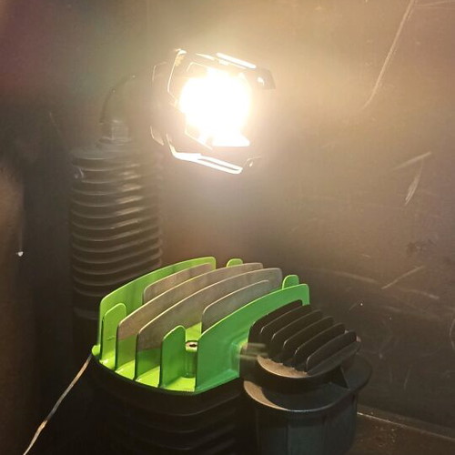 Handmade lamp made of aluminum, custom order