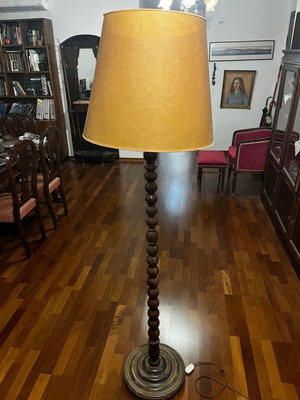 Wooden floor lamp antique used