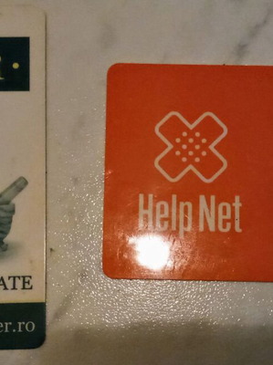 Loyalty card collectible like new, pack of 2 from Romanian pharmacies