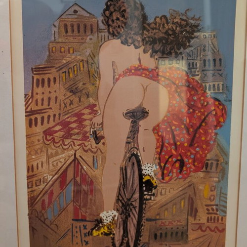 Silk Screen Printing "Podilatissa" by Giorgos Stathopoulos used
