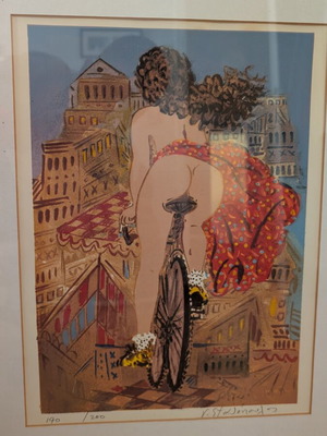 Silk Screen Printing "Podilatissa" by Giorgos Stathopoulos used