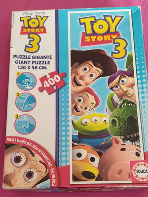 Toy Story 3 puzzle used, 400 pieces, 136x48 cm