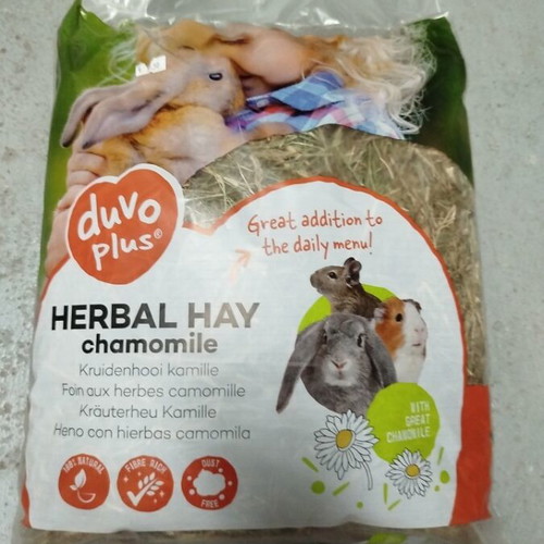 Herbal hay with chamomile for guinea pigs and rabbits 500 grams organic