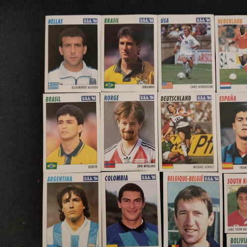 Collectible USA '94 football sticker pack used, 22 pieces SL service line