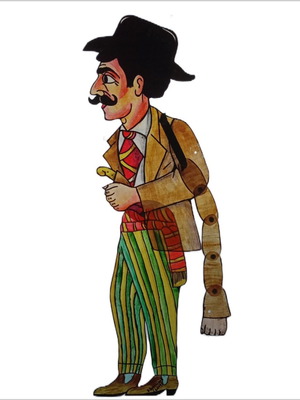 Stavrakas shadow theater figure used