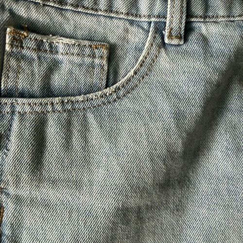 Sinsay Straight Jean like new, light blue with side buttons