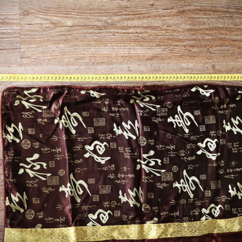 Pillowcase dark brown 77x75 cm 100% Siam silk