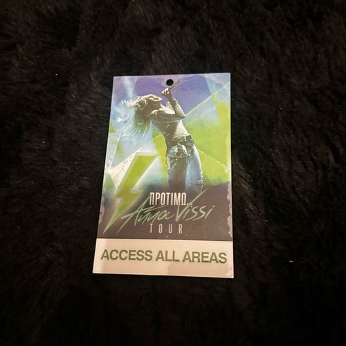 Authentic VIP Access All Areas Pass Anna Vissi used