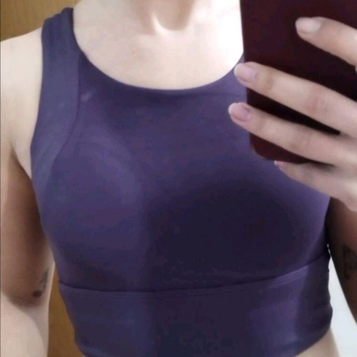 Sports Top Bustier new, elastic, size XS, dark purple