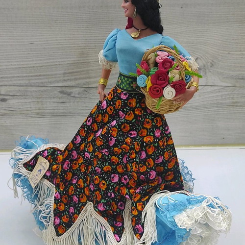 Συλλεκτική κούκλα Marín Malena Márquez καινούργια, 33cm, Ισπανίας δεκαετίας '70