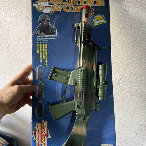 Electronic machine gun toy new
