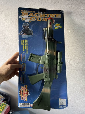 Electronic machine gun toy new