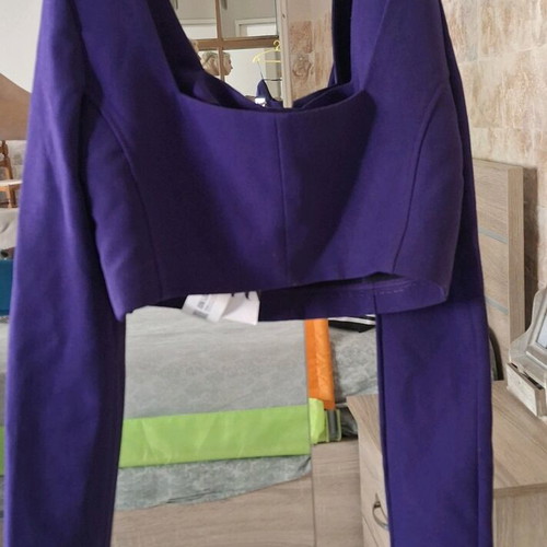 Zara crop top new, purple, size S