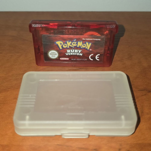Pokemon Ruby cartridge used, Game Boy Advance adventure