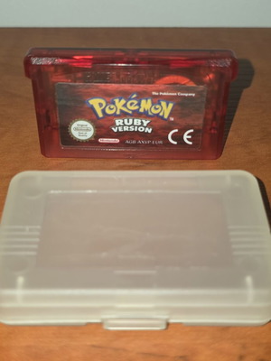 Pokemon Ruby cartridge used, Game Boy Advance adventure