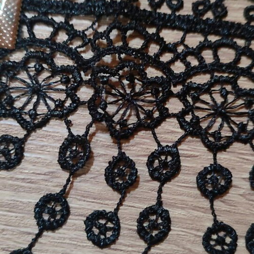 Lace bracelet new, black, adjustable