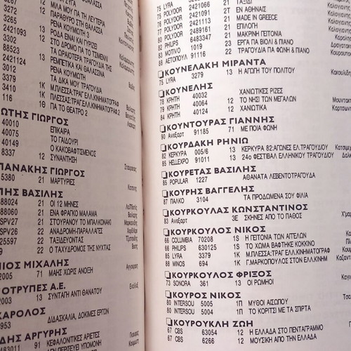 Guide to Greek Discography new edition 1990