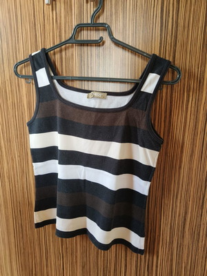 Top used, size XL, white and brown
