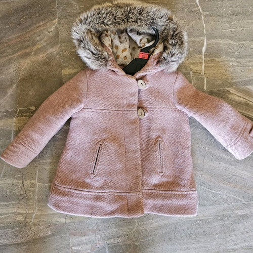 Zara wool coat 12-18 months like new, lined