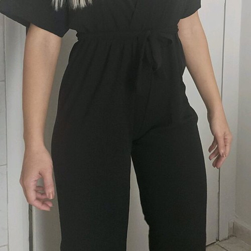 One-piece jumpsuit new, black, size XS for 1.50-1.55 height