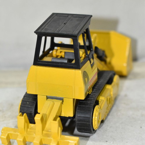 Majorette Bulldozer "Enterprise" used yellow excavator 1:55 scale