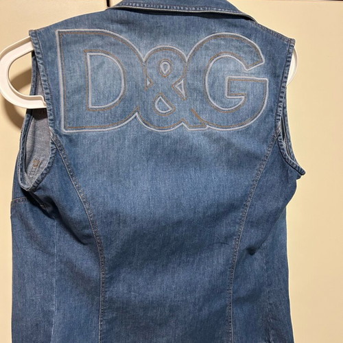 D&G denim vest like new, blue, size S