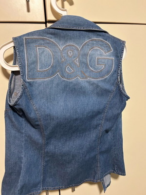D&G denim vest like new, blue, size S