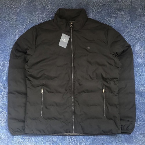 Hackett London LW MOTO Jacket new, men's size M, polyester filling