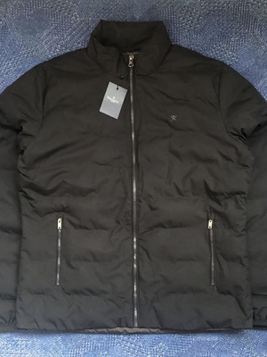 Hackett London LW MOTO Jacket new, men's size M, polyester filling