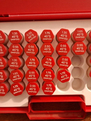 Nozzles for burners new, 45° with various settings