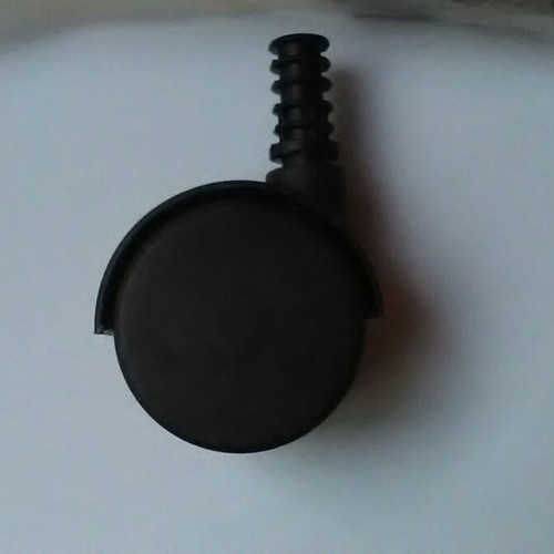 Plastic caster wheel for furniture with 360° swivel grip neck stem
