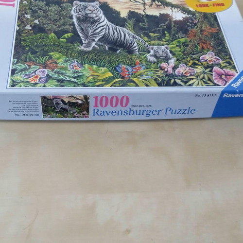 Παζλ Puzzle Land of the White Tiger Ravensburger 1000 κμτ. μεταχειρισμένο