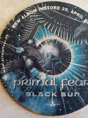 Dimmu Borgir World Misanthropy Primal Fear Black Sun 2002 promotional beer mat